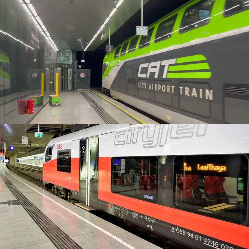 City airport train vs public transport vienna